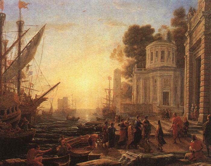 Claude Lorrain The Disembarkation of Cleopatra at Tarsus oil painting picture